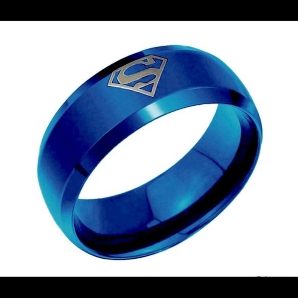 Coi quality brand Superman ring blue comfort fit unisex band dc comic